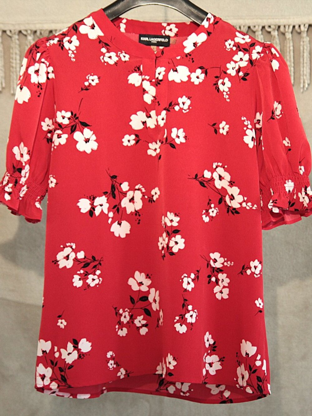 Karl Lagerfeld Red White Floral